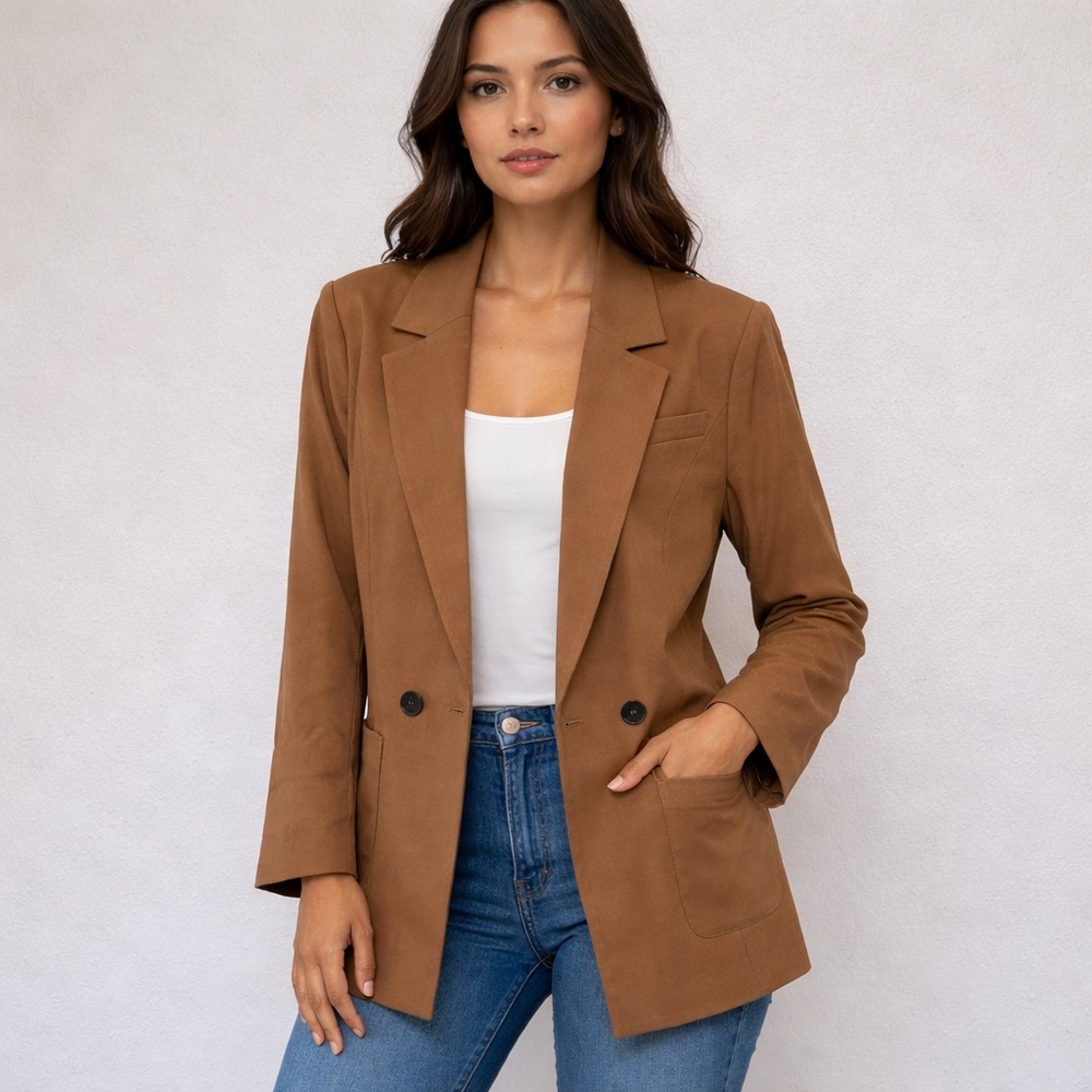 Women's Brown Oversized Blazer